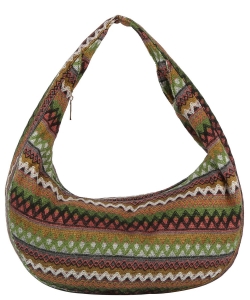 Aztec Pattern Hobo Shoulder Bag JYE-0463 MULTI 2
